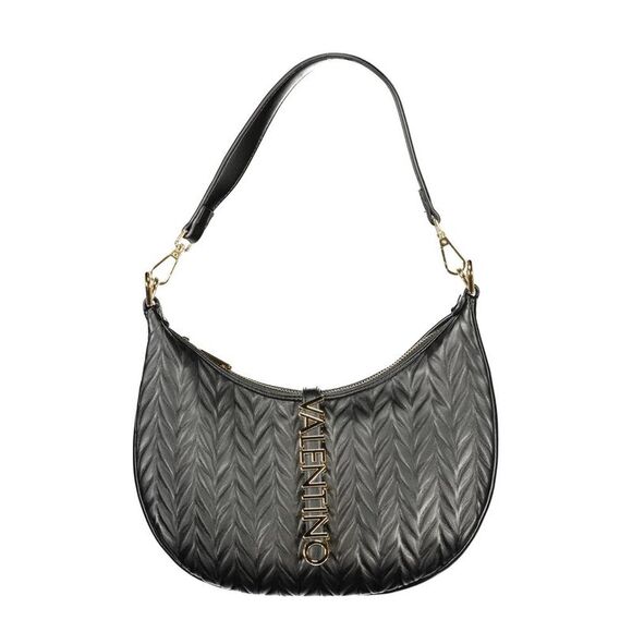 Mario Valentino Black Polyurethane Women's Shoulder Women's Bag